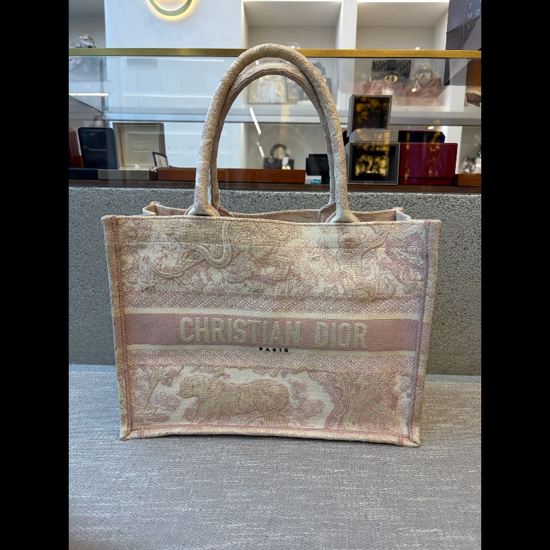 Dior/迪奧 動物園tote托特粉紅色中號 手提包-6