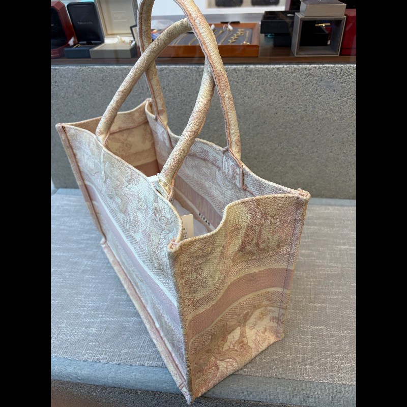 Dior/迪奧 動物園tote托特粉紅色中號 手提包-13