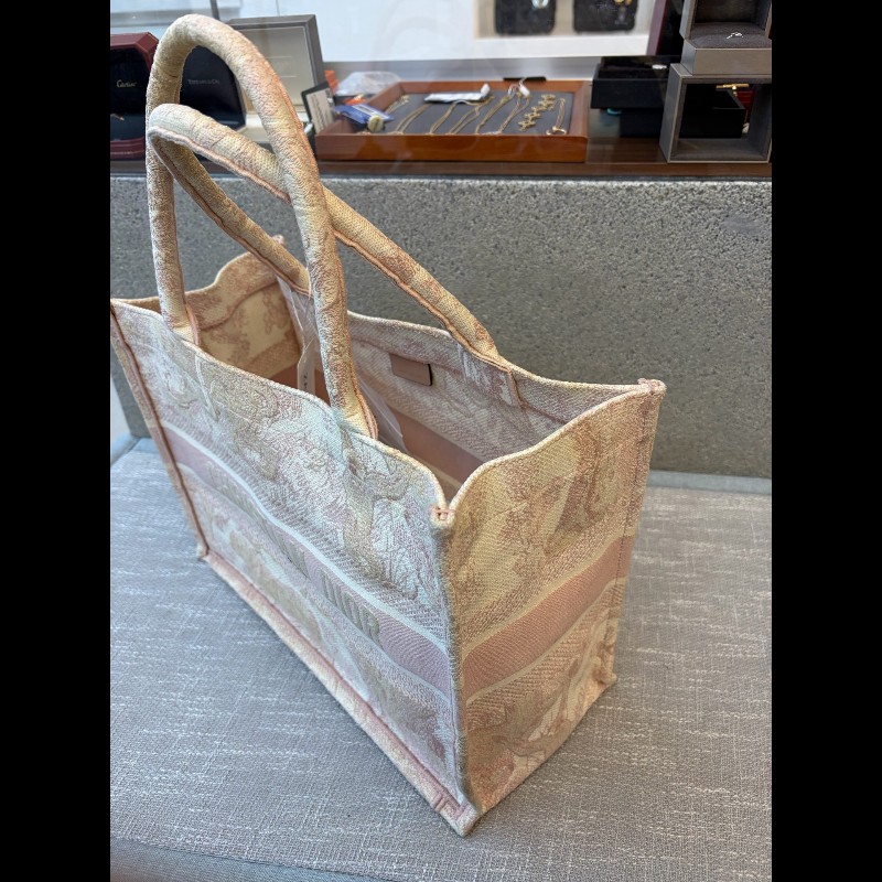 Dior/迪奧 動物園tote托特粉紅色中號 手提包-14