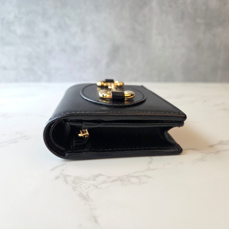 ​🖤【全新正品】GUCCI Horsebit 1955 馬銜扣黑色皮革短夾/皮夾 (附全套包裝) 🖤-6