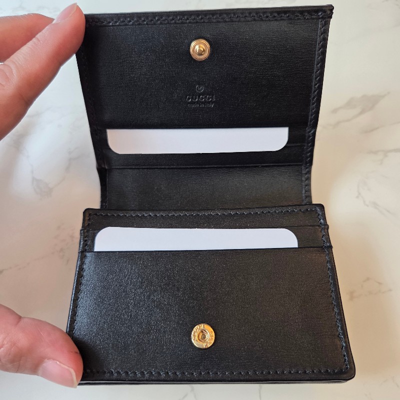 ​🖤【全新正品】GUCCI Horsebit 1955 馬銜扣黑色皮革短夾/皮夾 (附全套包裝) 🖤-7