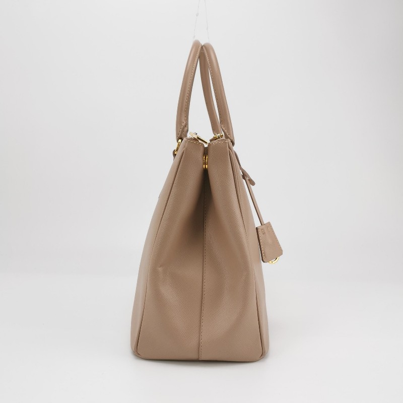 Prada Galleria殺手包大號牛皮純色三角徽標手提包-3