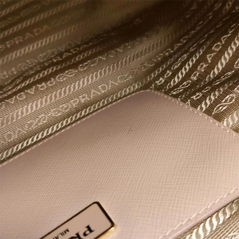 Prada Galleria殺手包大號牛皮純色三角徽標手提包-9