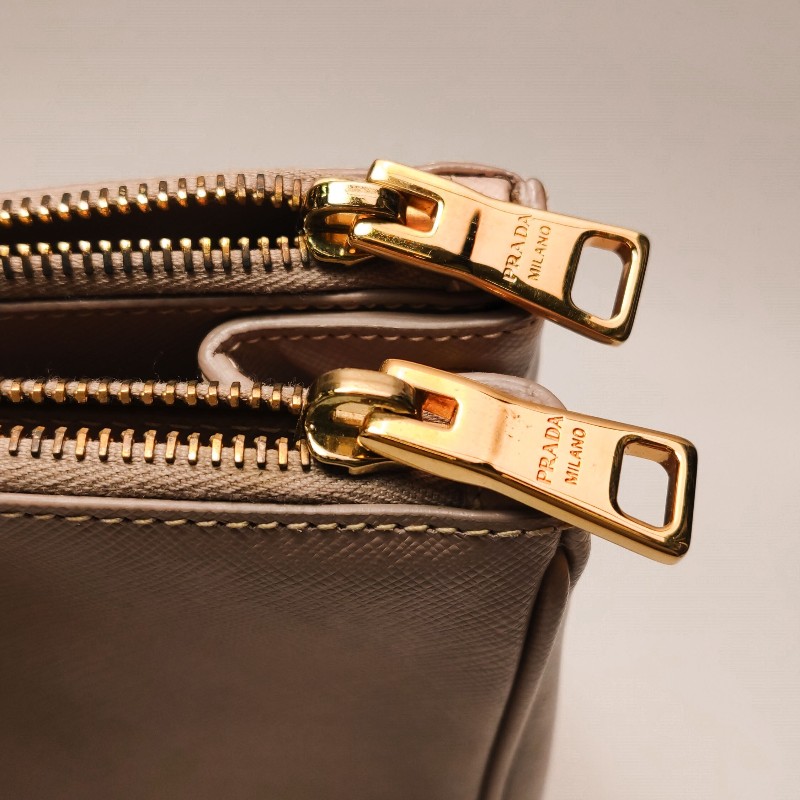 Prada Galleria殺手包大號牛皮純色三角徽標手提包-10