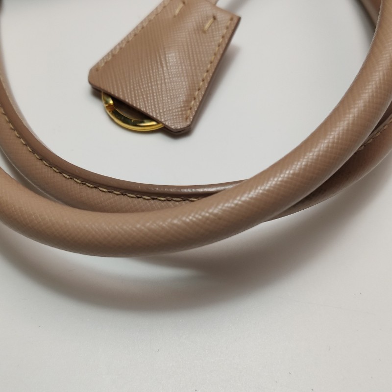 Prada Galleria殺手包大號牛皮純色三角徽標手提包-16