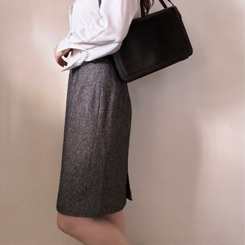 Chloé 羊毛半裙 日本製 M-L-1