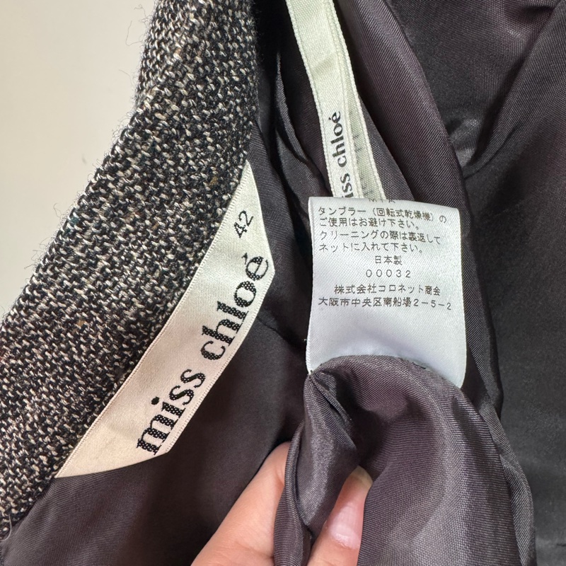 Chloé 羊毛半裙 日本製 M-L-8