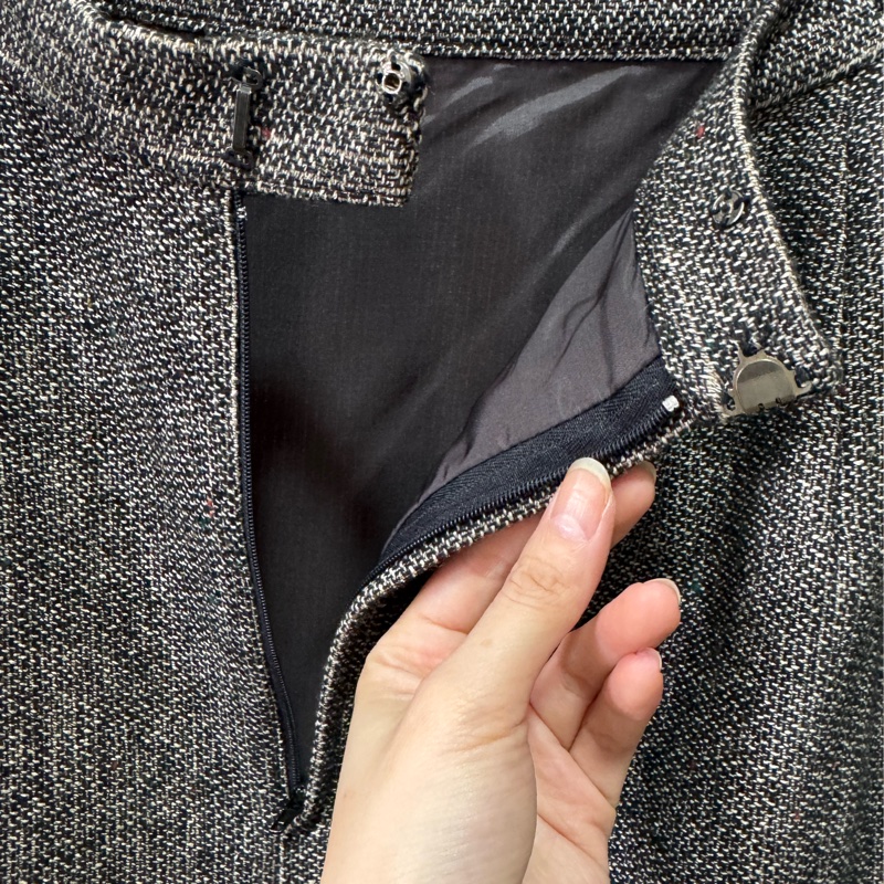 Chloé 羊毛半裙 日本製 M-L-19