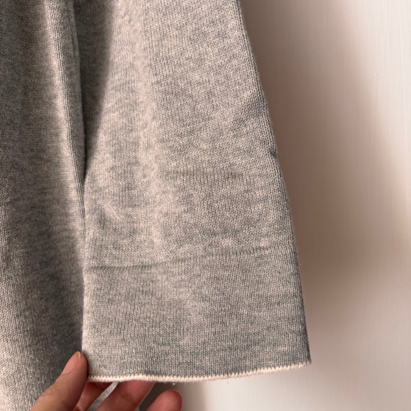 ::BURBERRY:: 灰色針織洋裝 金釦口袋 38號-17