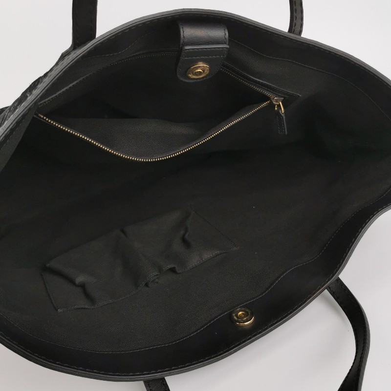 Gucci牛皮翻毛皮拼皮花紋單肩包-6