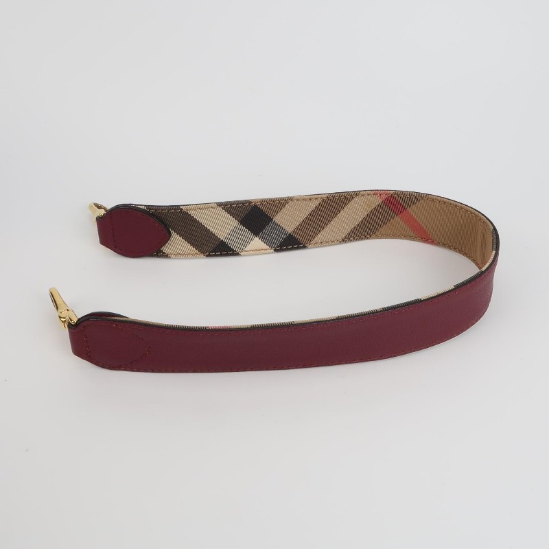 Burberry Buckle牛皮純色字母logo搭扣單肩包-8