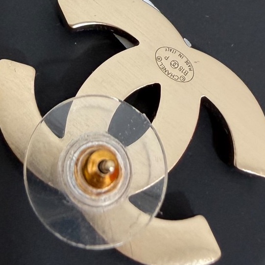 chanel 香奈兒 CC LOGO 珍珠 耳釘 耳環 耳針 耳飾-16