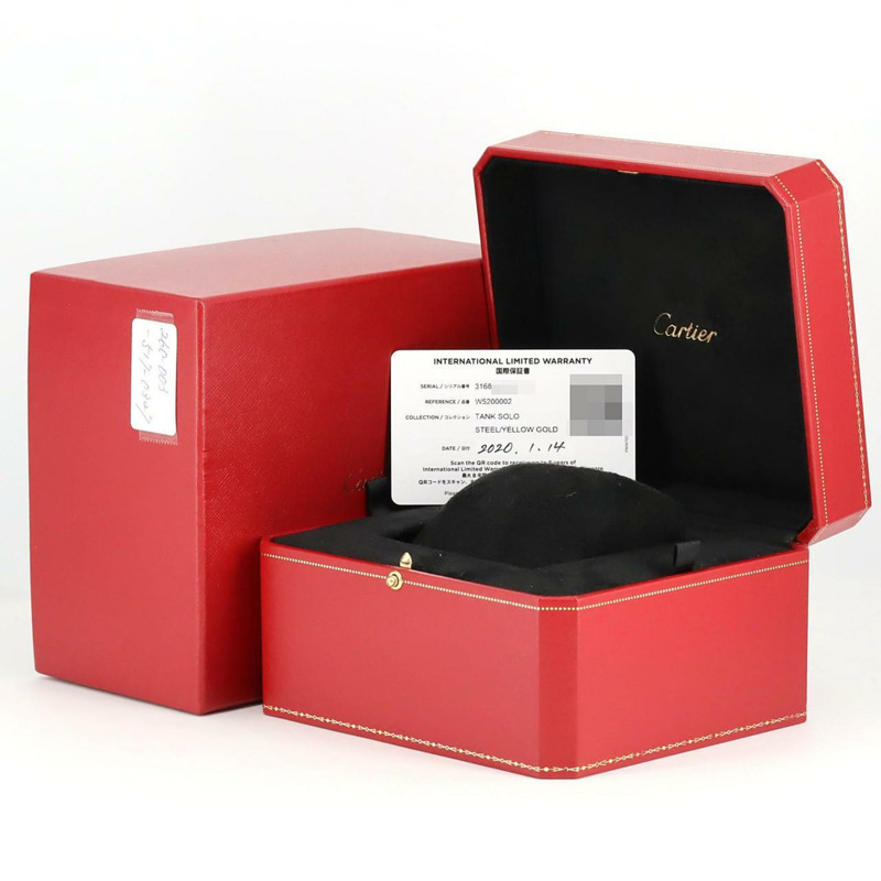 卡地亞 Tank Solo SM YGxSS W5200002 SSxYG 石英錶-8