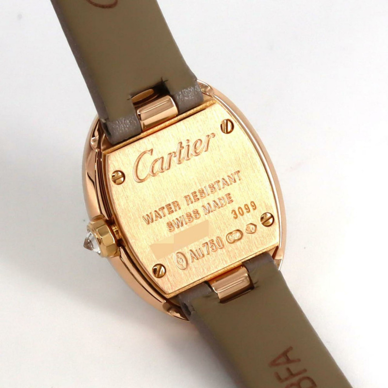 卡地亞迷你 Baignoire PG D WB520028 PG/RG 石英錶-4