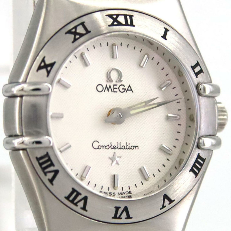 歐米茄星座系列迷你1562.30不鏽鋼石英錶-5