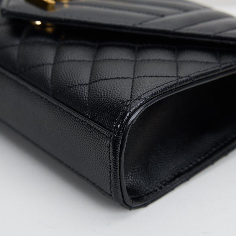 二手YSL envelope 小號信封包/黑金-5