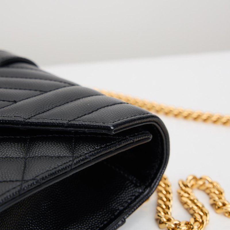 二手YSL envelope 小號信封包/黑金-6