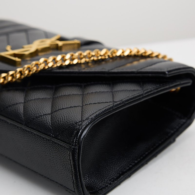 二手YSL envelope 小號信封包/黑金-9