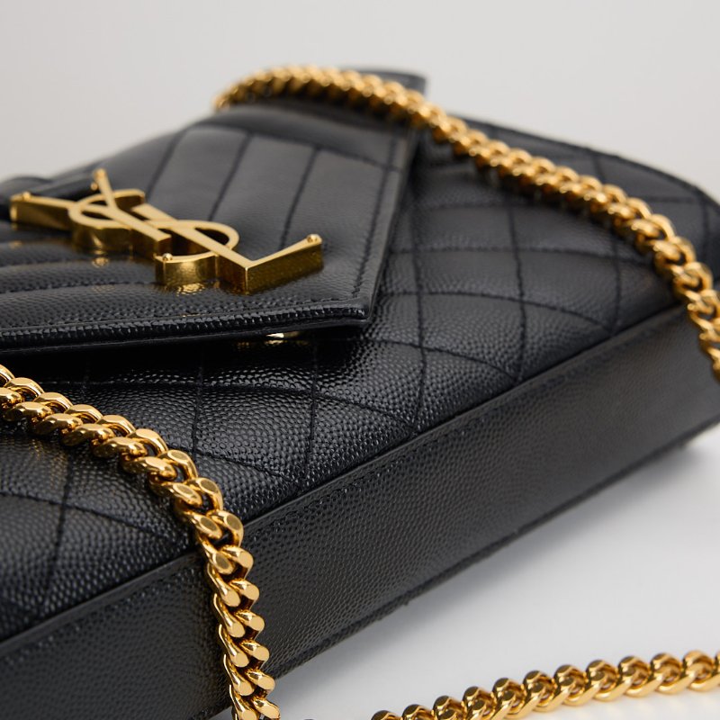 二手YSL envelope 小號信封包/黑金-13