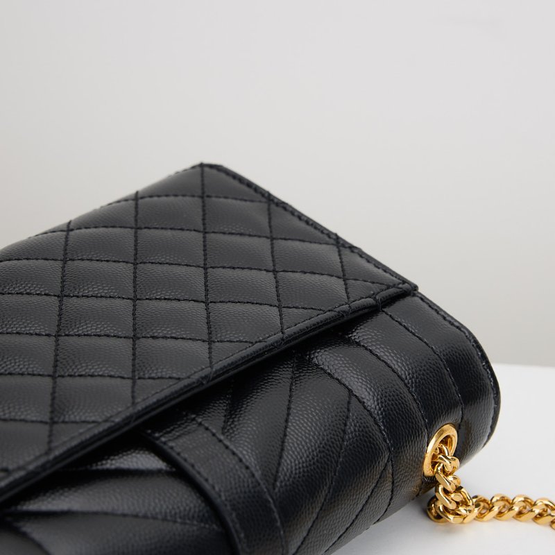 二手YSL envelope 小號信封包/黑金-14