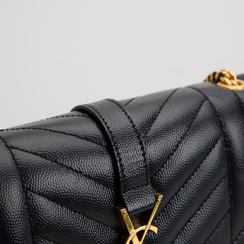 二手YSL envelope 小號信封包/黑金-18