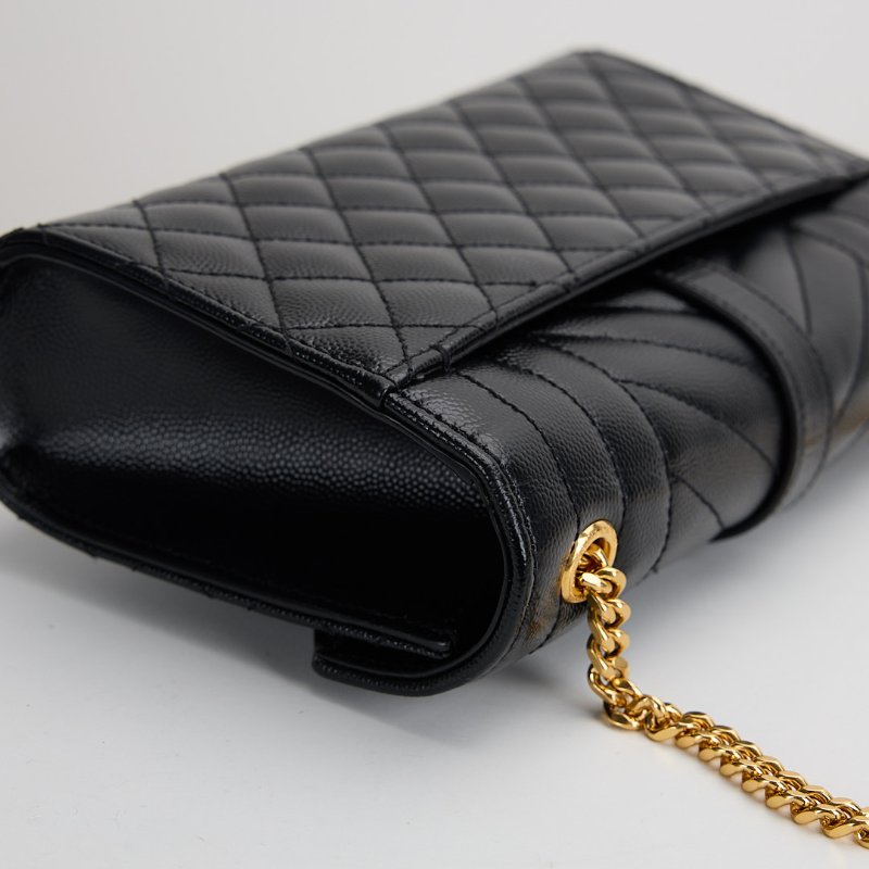 二手YSL envelope 小號信封包/黑金-23