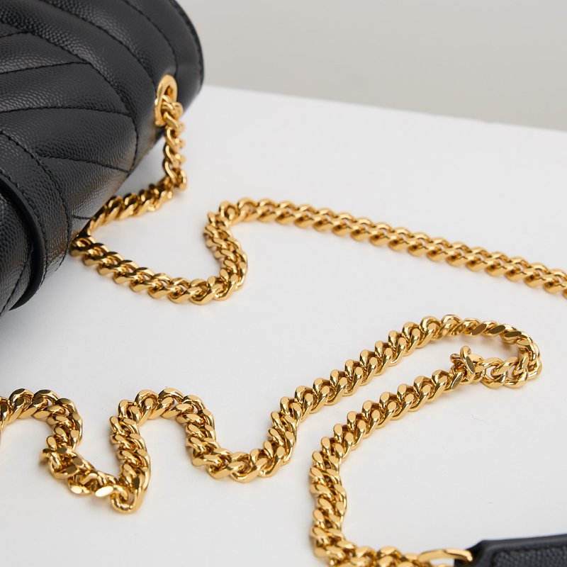 二手YSL envelope 小號信封包/黑金-30