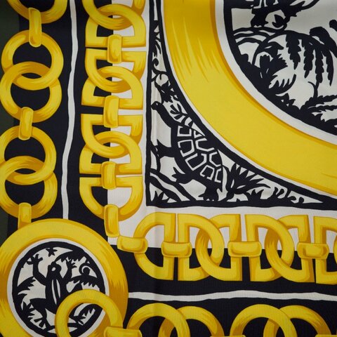 Celine 金鍊絲巾 方巾 圍巾