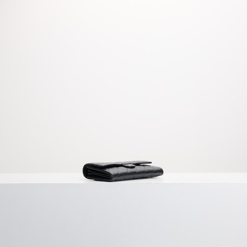 Chanel cf 口蓋長夾/黑金牛-3