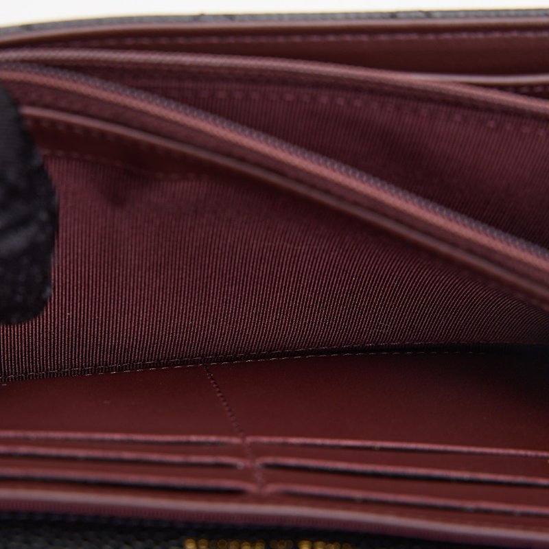 Chanel cf 口蓋長夾/黑金牛-19