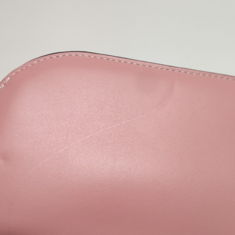 Loewe Gate牛皮拼色Logo壓紋斜挎包單肩包-10