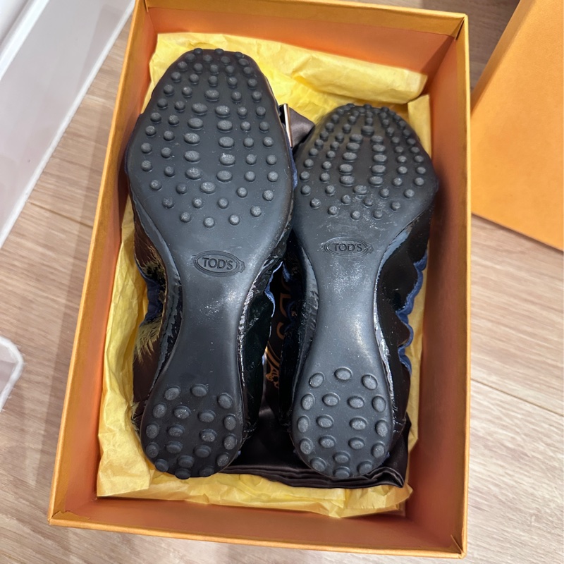 Tod’s深藍色豆豆鞋/娃娃鞋/平底鞋 36半-5