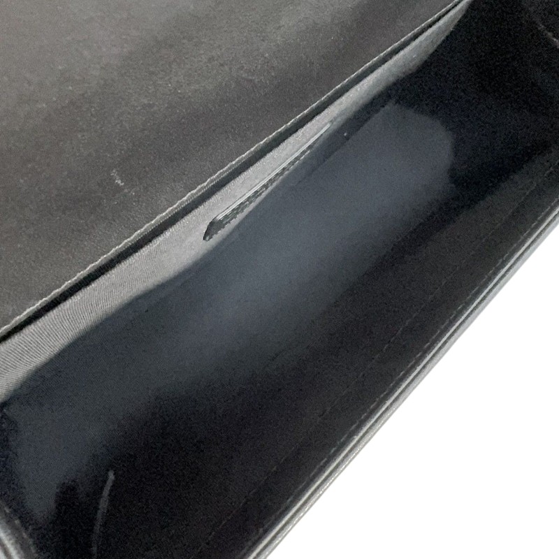 Chanel Leboy黑銀羊皮中號 肩背包-5