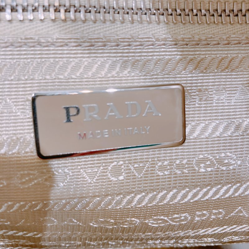 TW4566 Prada 普拉達 毛絨絨 手提肩背包 Shearling Triangle Logo Tote Bag Wool Cashmere-12