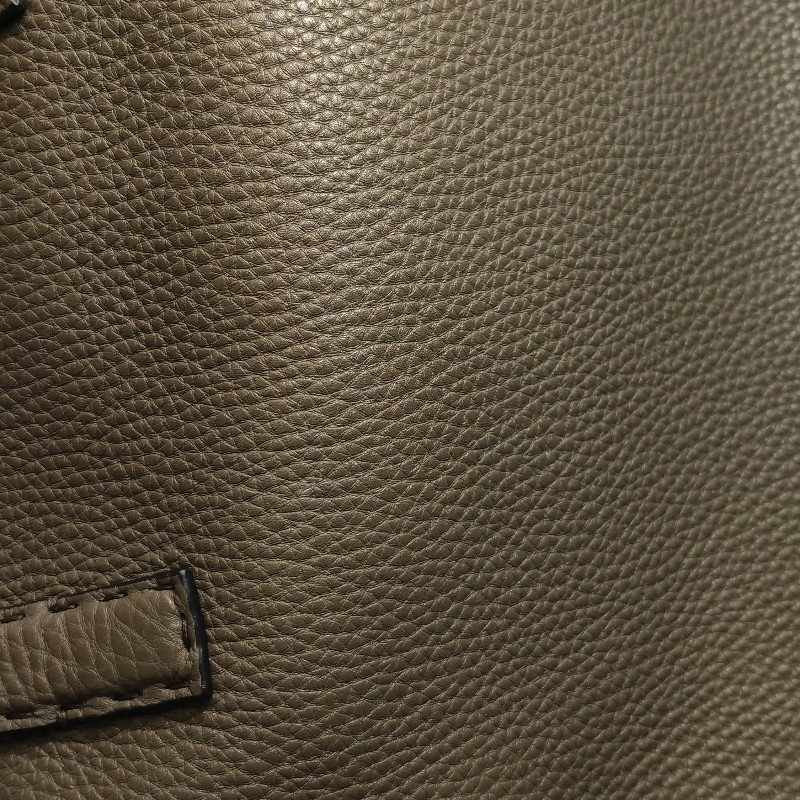 Fendi 牛皮純色拉鍊明線裝飾公文包手提包-10