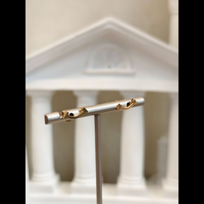 Tiffany T系列 迷你微笑耳釘 18K玫瑰金-6