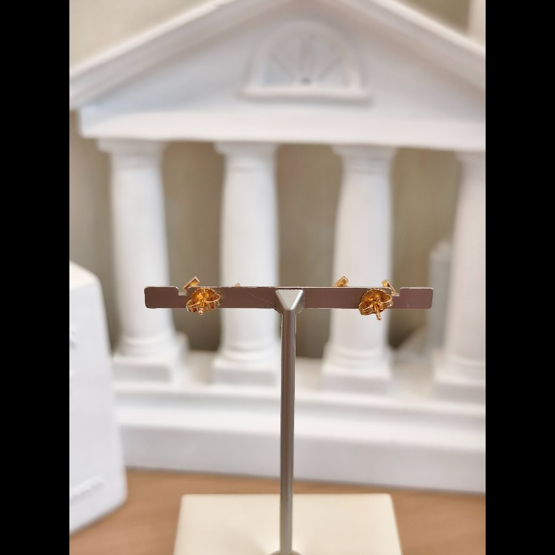 Tiffany T系列 迷你微笑耳釘 18K玫瑰金-9