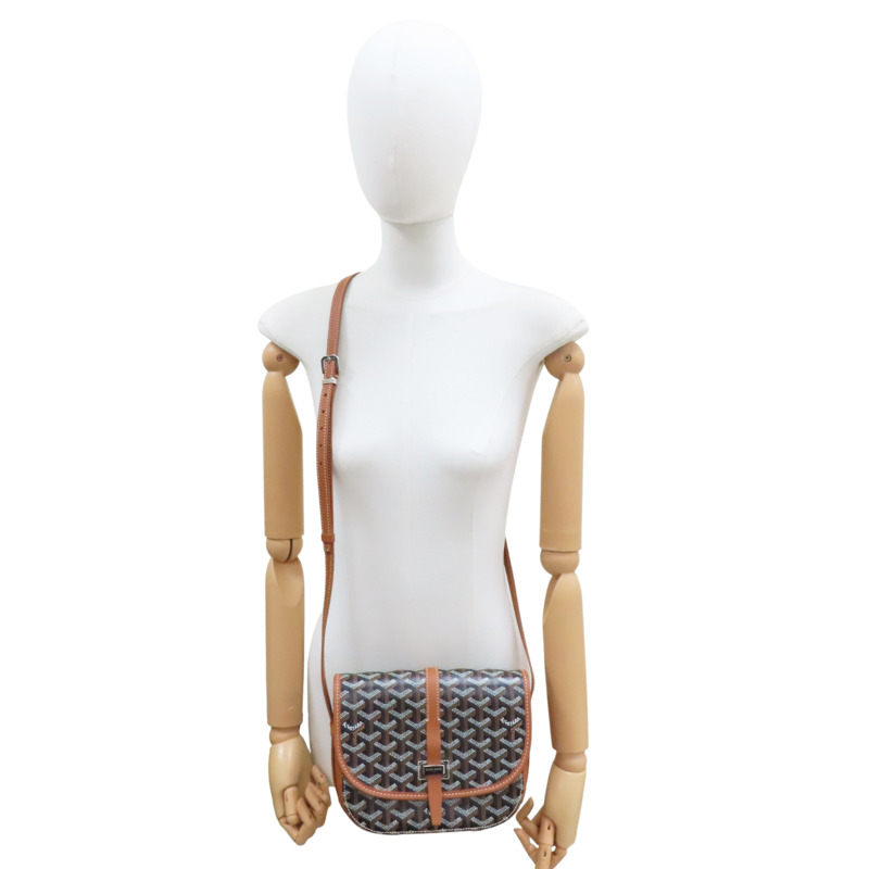 棕色 PVC帆布 Belvedere PM 肩背包【GOYARD 高雅德】-6