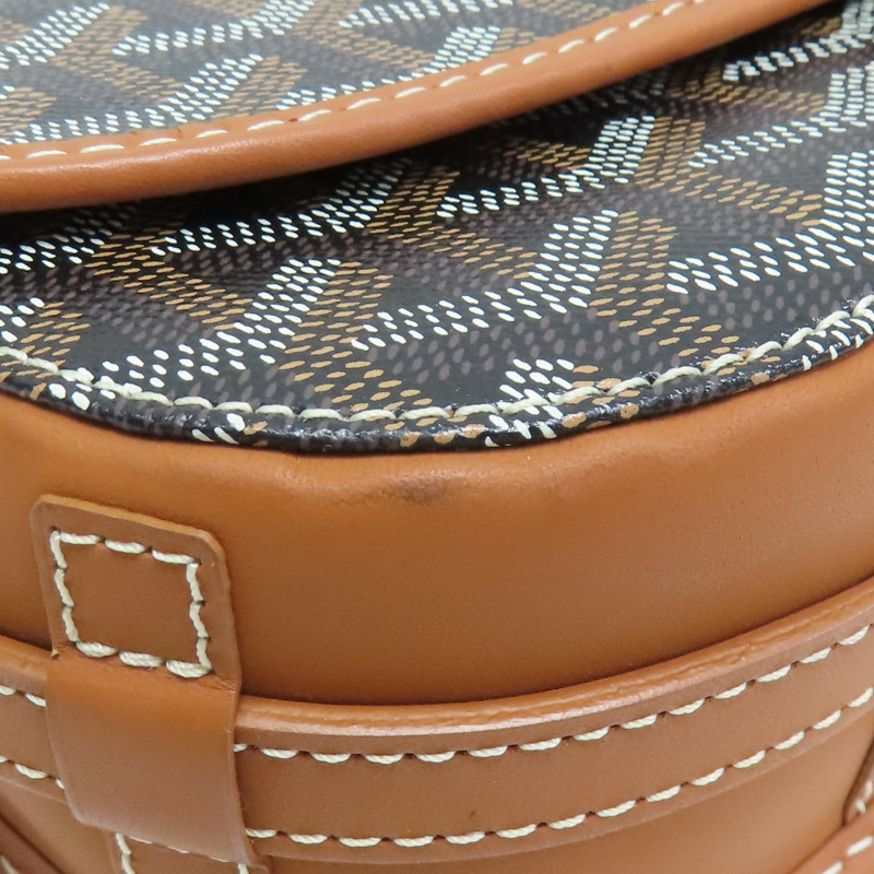 棕色 PVC帆布 Belvedere PM 肩背包【GOYARD 高雅德】-7