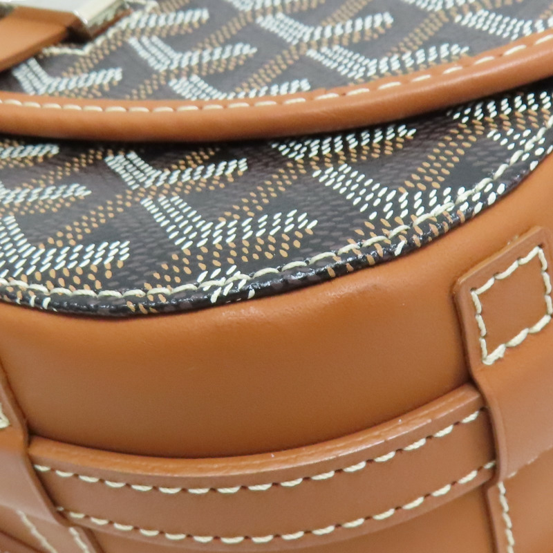 棕色 PVC帆布 Belvedere PM 肩背包【GOYARD 高雅德】-8