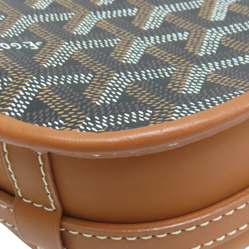 棕色 PVC帆布 Belvedere PM 肩背包【GOYARD 高雅德】-9
