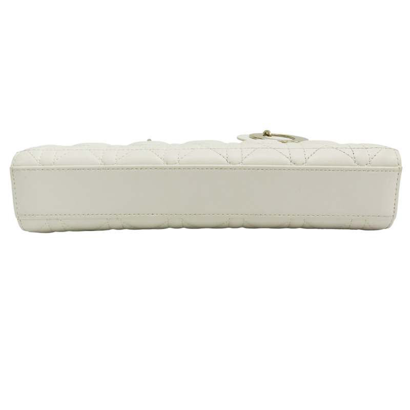 白色 羊皮 Lady Dior D-Joy Medium 兩用包【Dior 迪奧】 M0540ONGE-3