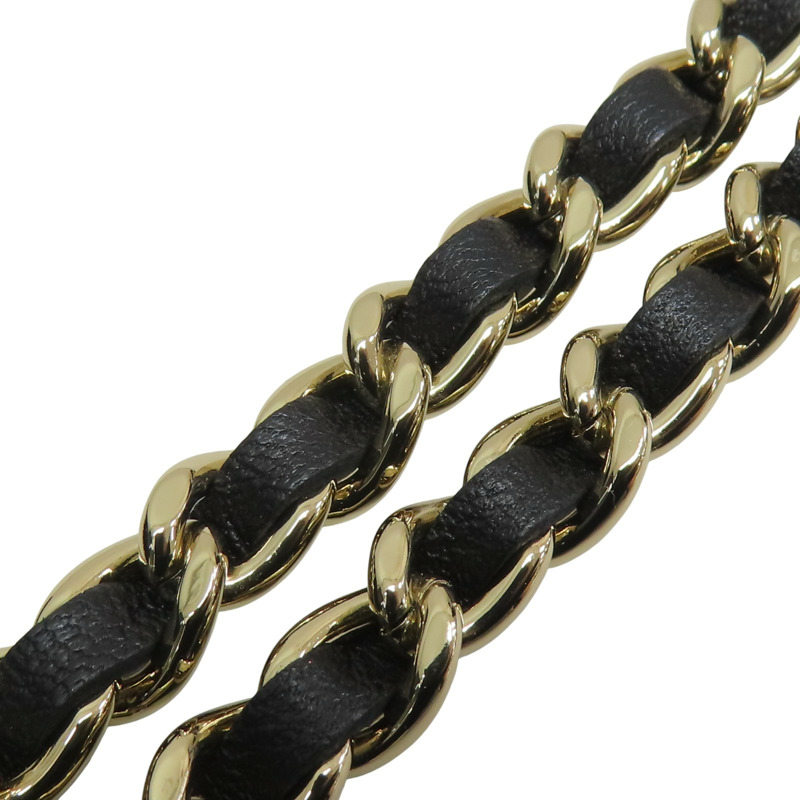 黑色 菱格 絨布 鍊帶 肩背包【CHANEL 香奈兒】-11