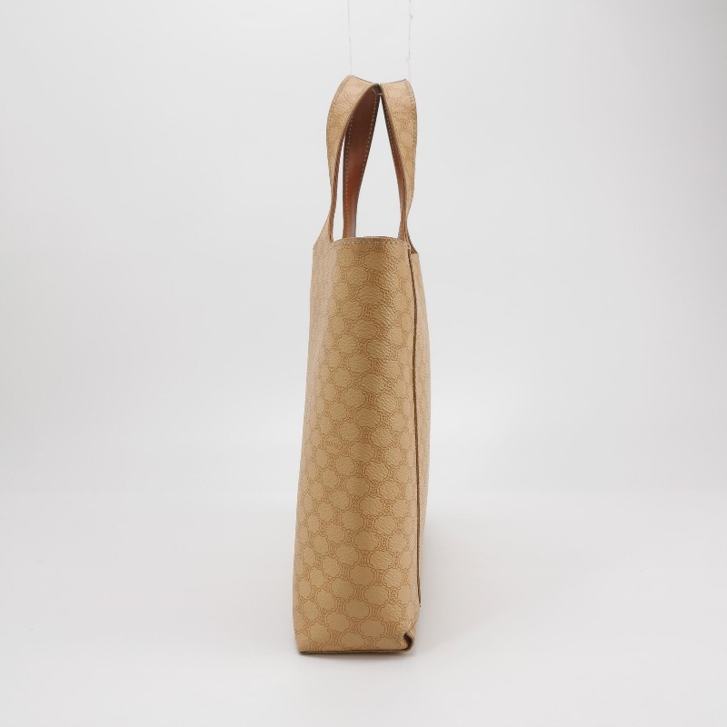 Celine Macadam牛皮字母Logo老花手提包-2