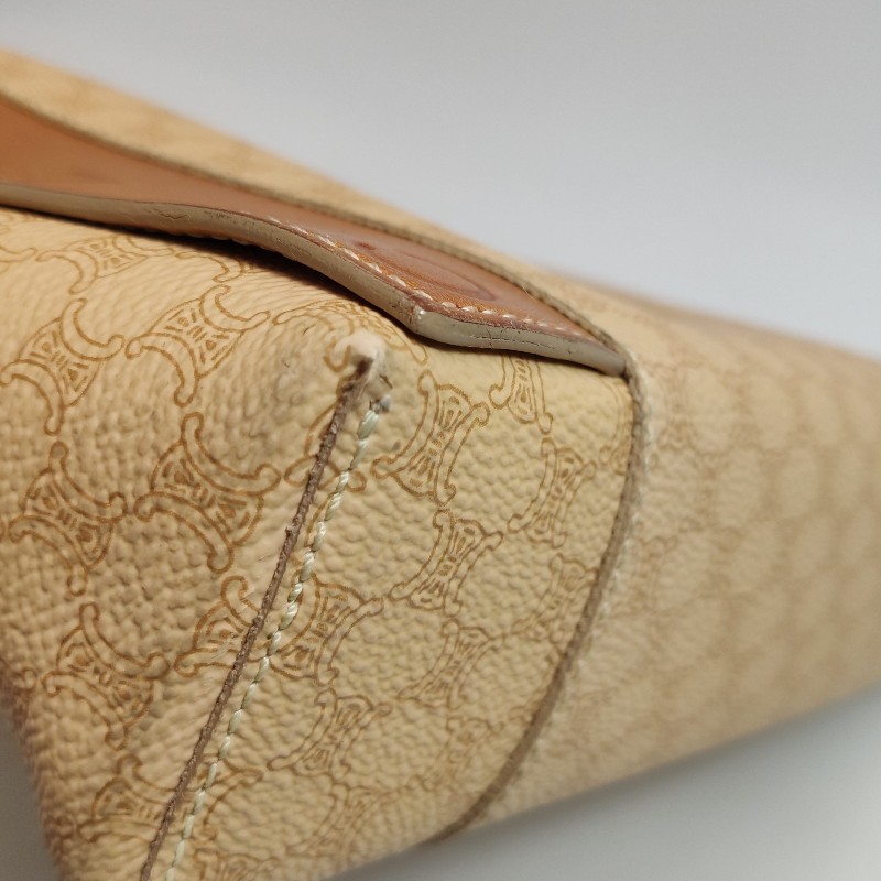 Celine Macadam牛皮字母Logo老花手提包-13