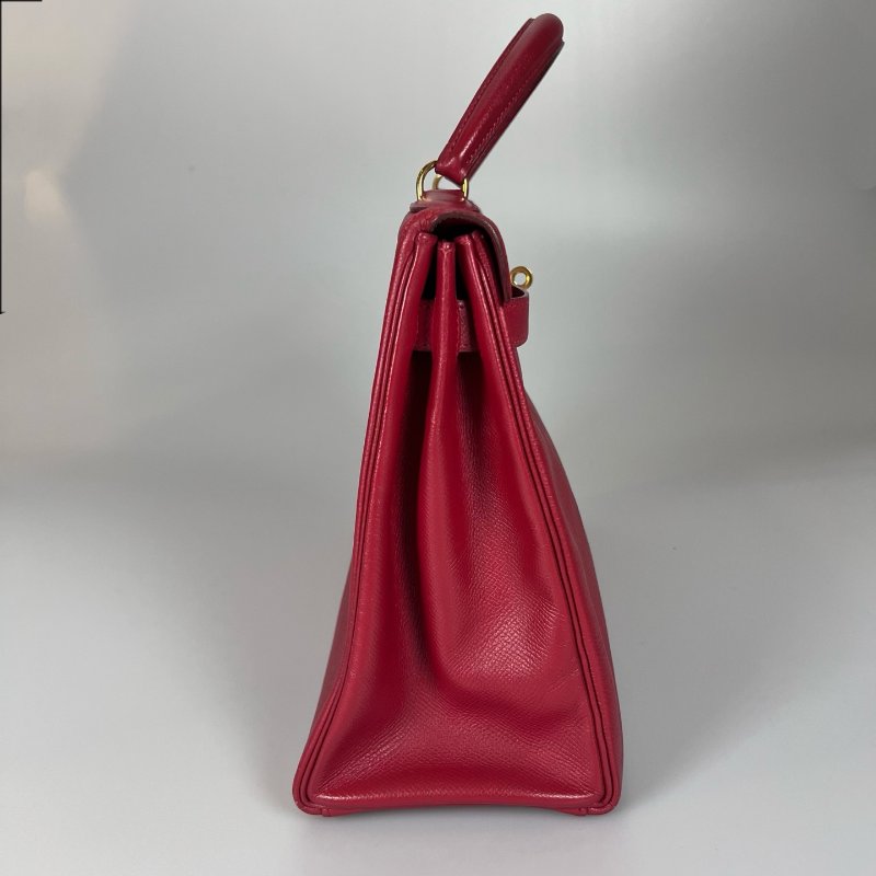 HERMES ○U刻 玫紅色EPSON皮 KELLY 32-2