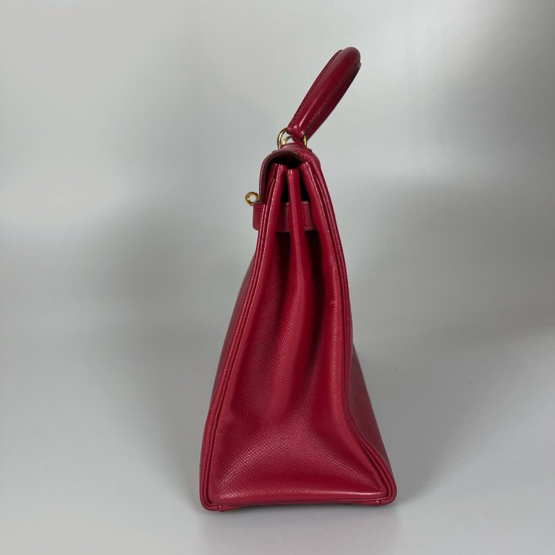 HERMES ○U刻 玫紅色EPSON皮 KELLY 32-3