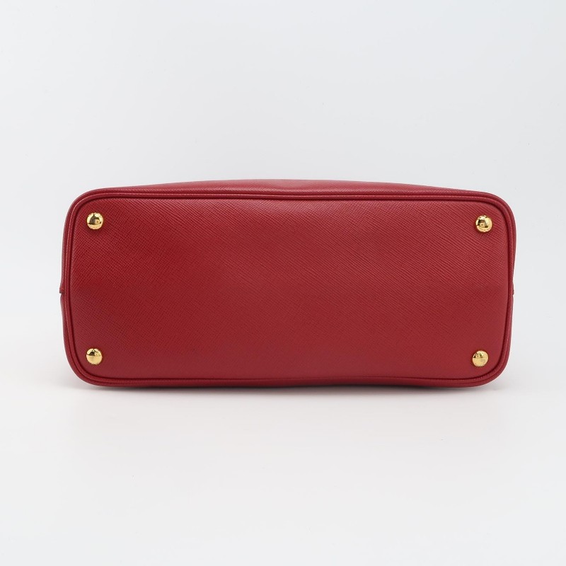 Prada Double中號牛皮純色三角徽標斜挎包單肩包-5