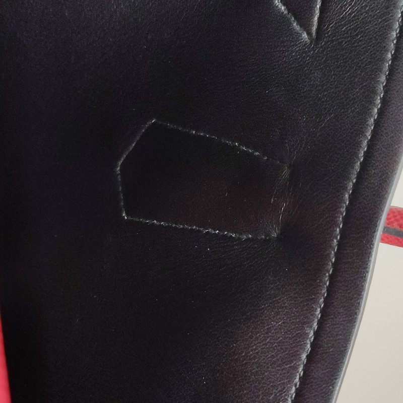 Prada Double中號牛皮純色三角徽標斜挎包單肩包-9