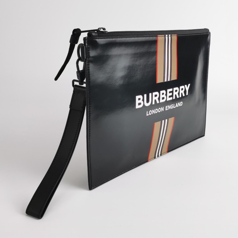 Burberry拼色字母Logo拉鍊手拿包-2